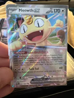 Meowth ex 62/88 Double Rare Pokemon Perfect Order ME03 NM - Image 1