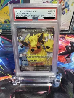 Pokemon 2016 Flareon EX RC28/RC32 Generations Radiant Collection Psa 10 - Image 1