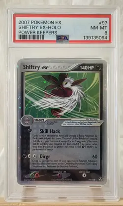 2007 Pokemon EX Power Keepers Shiftry-EX-Holo #97 PSA NM-MT 8 - Image 1