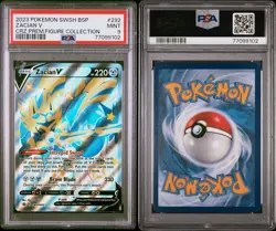 PSA 9 MINT Zacian V SWSH292 Black Star Promos Full Art Holo Pokemon TCG 2023 - Image 3
