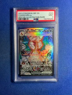 2023 POKEMON OBF EN-OBSIDIAN FLAMES SPECIAL ILLUSTRATION RARE CHARIZARD EX PSA 9 - Image 1