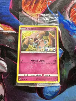 Pokemon Snubbull 90/149 Sun & Moon Build-A-Bear Workshop Common Fairy 2017 - Image 1