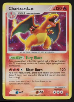 2007 Diamond & Pearl - Secret Wonders Holo Bleed Charizard Stage 2/Rare Holo #3 - Image 1