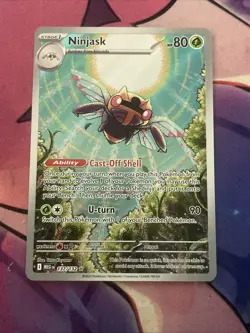 Pokemon TCG: 2025 Ninjask 137/132-ILLUSTRATION RARE HOLO-Mega Evolution - Image 1