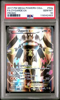 Zygarde EX PSA 10 GEM MINT #54a 2017 Pokemon Mega Powers Coll. Promo - Image 1