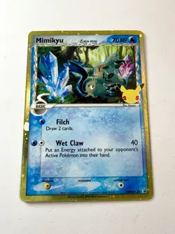 Mimikyu Delta Species SWSH136 Celebrations Black Star Promo Holo Pokemon Card NM - Image 1