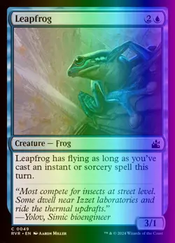 MTG Magic the Gathering Leapfrog (49/573) Ravnica Remastered LP FOIL - Image 1