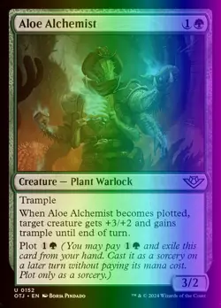 MTG Aloe Alchemist (152/441) Outlaws of Thunder Junction LP FOIL - Image 1