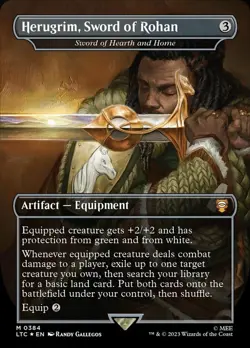 Light Play x 1 Herugrim, Sword of Rohan - Sword of Hearth and Home - Surge Foil - Image 1