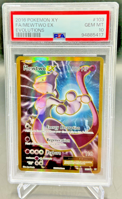 PSA 10 - 2016 Pokemon XY Evolutions MEWTWO EX #103 (5417) - Image 1