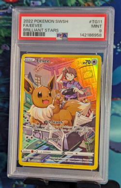 2022 Pokemon SWSH FA/ EEVEE #TG11 Brilliant Stars MINT PSA 9 - Image 1
