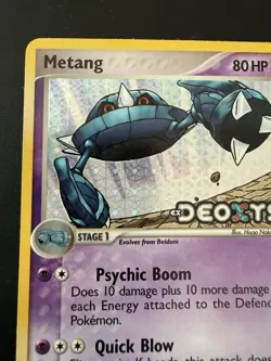 Pokemon TCG 2005 EX Deoxys Metang Stamped Reverse Holo #40 Near Mint - Image 5