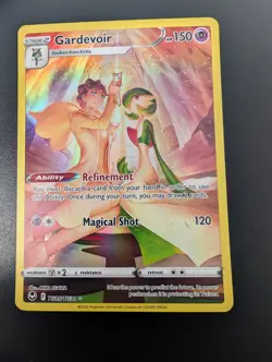 Pokemon Gardevoir Ultra Rare Full Art Holo TG05/TG30 Silver Tempest Gallery - Image 4