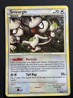 SWIRL Smeargle 8/90 - Undaunted - Cosmos Holo - Pokemon TCG - LP - Image 2