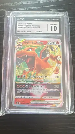 2022 Pokemon Charizard VSTAR 014/172 Japanese Triple Rare Holo CGC 10 - Image 1