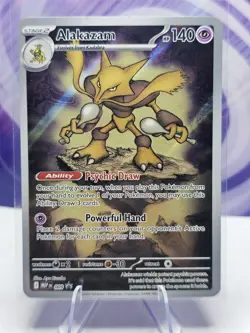 Pokemon Alakazam 009 Me: Mega Evolution ETB Promo Holo NM - Image 1