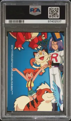 1999 Topps Pokemon TV Animation Edition Series 1 Gary Oak #TV8 PSA 10 (POP 15) - Image 2