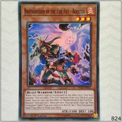 Brotherhood of the Fire Fist - Rooster - FIGA-EN025 - Super Rare 1st Edit Yugioh - Image 1