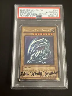 Yugioh Starter Deck SDK-001 1st Edition Blue-Eyes White Dragon Signed Eric - Image 1