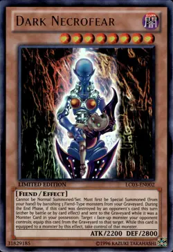 Dark Necrofear - Ultra Rare Limited Edition LC03-EN002 - LP - YuGiOh - Image 1