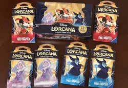 Disney Lorcana TCG First Chapter Booster Box And Sleeved Packs! - Image 1