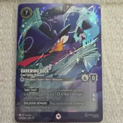 Lorcana ENCHANTED Darkwing Duck-Cool Under Pressure 239/204 - Image 1
