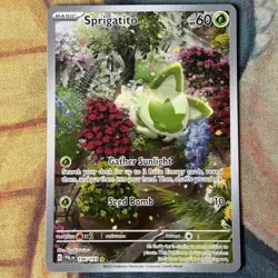 Pokemon Card | Sprigatito 196/193 Holo Illustration Rare Paldea Evolved - Image 1
