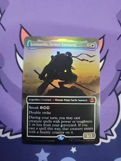 Leonardo, Sewer Samurai (Borderless) Teenage Mutant Ninja Turtles Foil - Image 1