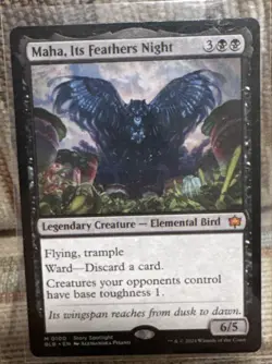 Maha, Its Feathers Night Bloomburrow Regular - Image 1