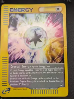 Pokemon TCG Crystal Energy 146/147 Aquapolis Reverse Holo Vintage WOTC (MP) - Image 5