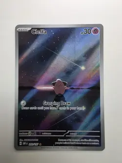 2023 Pokemon OBF En-Obsidian Flames Cleffa Illustration Rare - Image 1