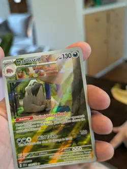 Pokemon TCG Mabosstiff Scarlet & Violet Base Set Holo Illustration Rare 218/198 - Image 1