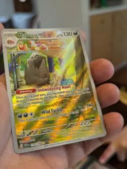 Pokemon TCG Mabosstiff Scarlet & Violet Base Set Holo Illustration Rare 218/198 - Image 2