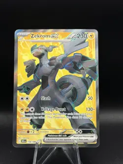 Pokemon TCG Black Bolt Zekrom ex 158/086 Full Art Ultra Rare - Image 1
