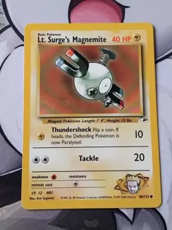 Lt. Surge's Magnemite - 80/132 - Common - Gym Heroes Unlimited - Pokemon - Image 1