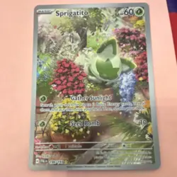 Pokemon Sprigatito 196/193 Sv02: Paldea Evolved Illustration Rare Holo Basic - Image 1