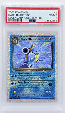 2002 Reverse Foil Holo Rare POKEMON LEGENDARY COLL #4 Dark Blastoise PSA 6 - Image 1
