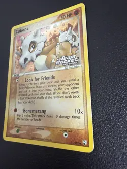 Pokemon TCG Cubone EX Team Rocket Returns 51 Reverse Holo Uncommon NM/LP - Image 2