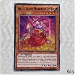 Serenade the Melodious Diva - NECH-EN005 - Common 1st Edition Yugioh - Image 1