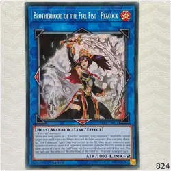 Brotherhood of the Fire Fist - Peacock - FIGA-EN017 - Secret Rare 1st Yugioh - Image 1