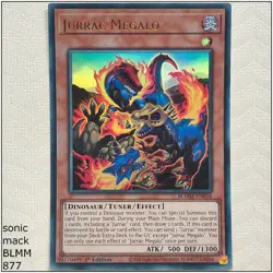 Jurrac Megalo - BLMM-EN016 - Ultra Rare 1st Edition Yugioh - Image 1
