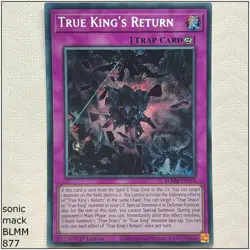 True King's Return - BLMM-EN176 - Secret Rare 1st Edition Yugioh - Image 1