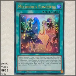 Melodious Concerto - MP25-EN195 - Ultra Rare 1st Edition Yugioh - Image 1