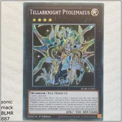 Tellarknight Ptolemaeus - BLMR-EN083 - Secret Rare 1st Edition Yugioh - Image 1