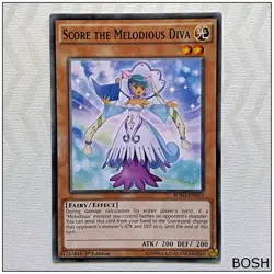 Score the Melodious Diva - BOSH-EN013 - Common 1st Edition Yugioh - Image 1