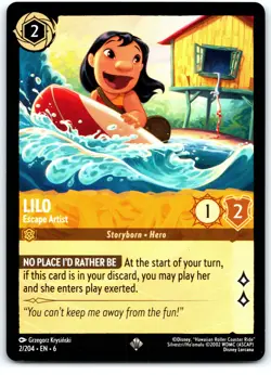 #2 Lilo - Escape Artist Super Rare Playset x4 2024 Disney Lorcana Azurite Sea 4x - Image 4