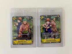 One Piece TCG Monkey.D.Luffy OP10-111 & Roronoa Zoro OP10-113 Promo Cards Sealed - Image 1