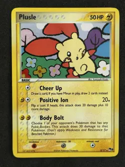 Plusle - 5/17 - Pokemon Pop Series 3 Holo Card LP+ - Image 1