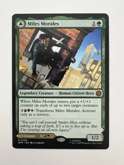 Miles Morales / Ultimate Spider-Man MTG Magic the Gathering Card NM Mint SPM - Image 1