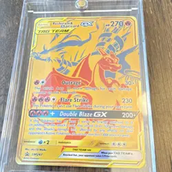 Pokemon Reshiram & Charizard GX SM247 Promo Holo Sun & Moon Card 270HP English - Image 1